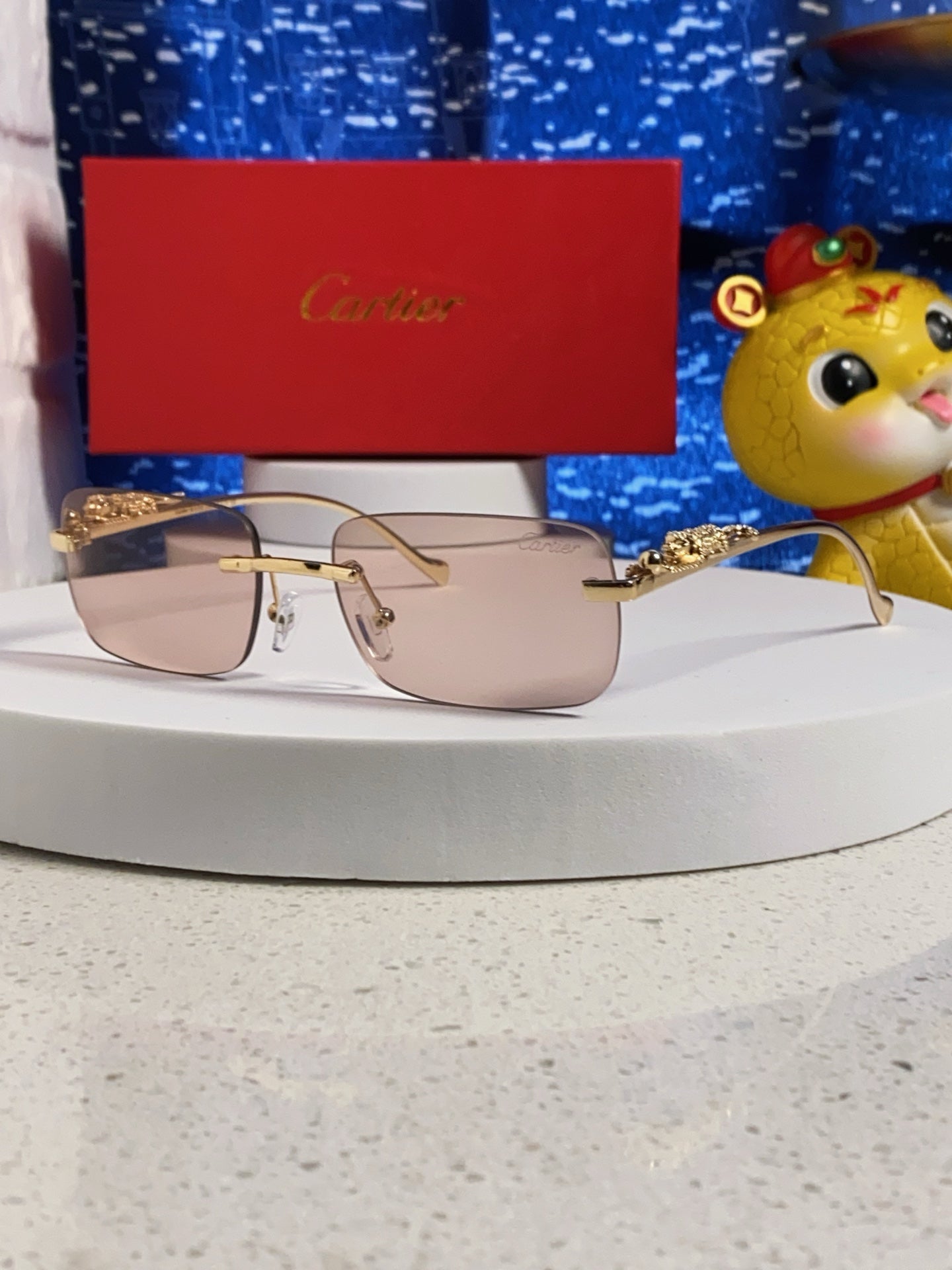 Cartier Fashion Silver Lens Sunglasses for Men & Women - 382741