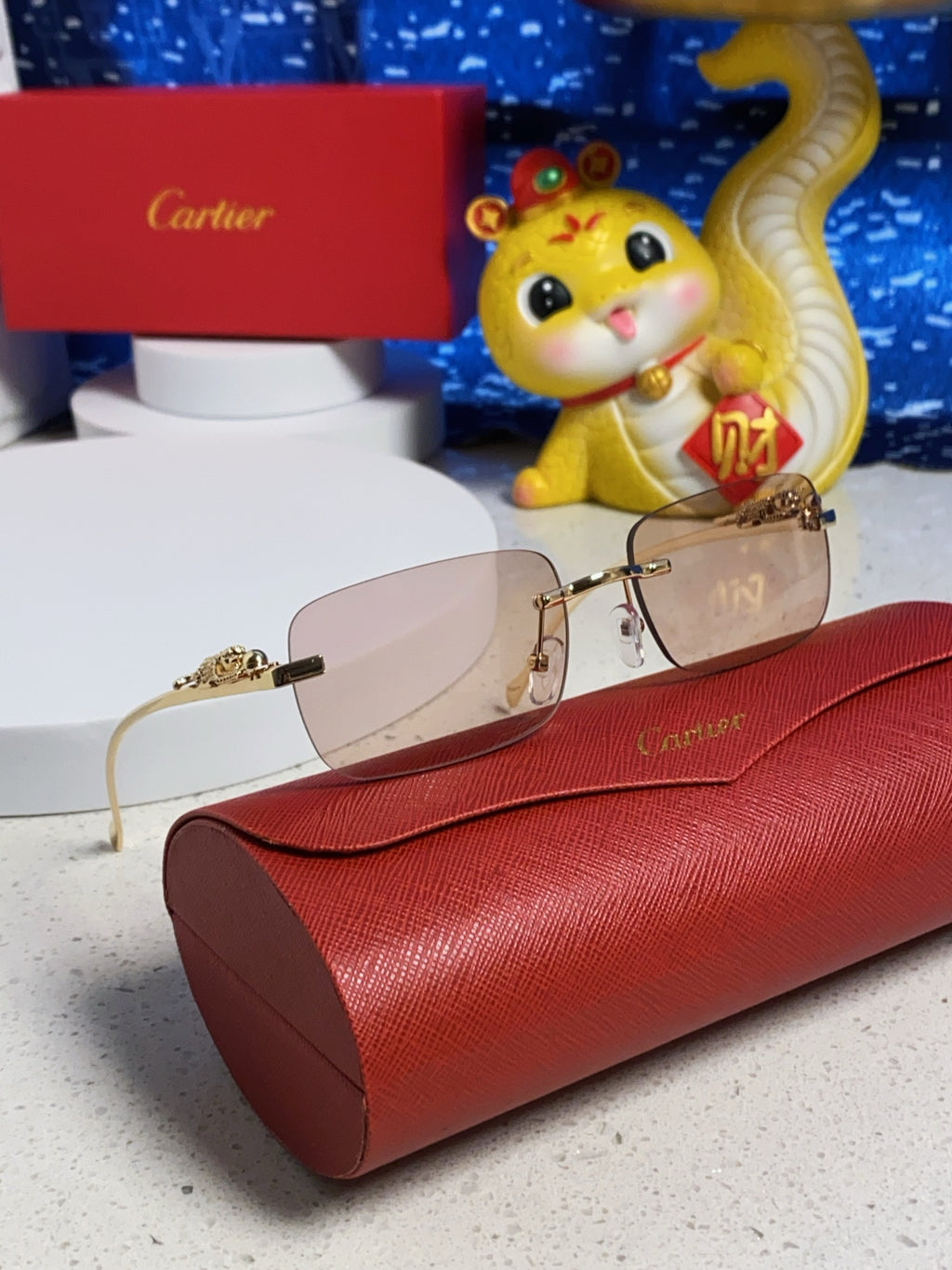Cartier Fashion Silver Lens Sunglasses for Men & Women - 382741 - detail image 10