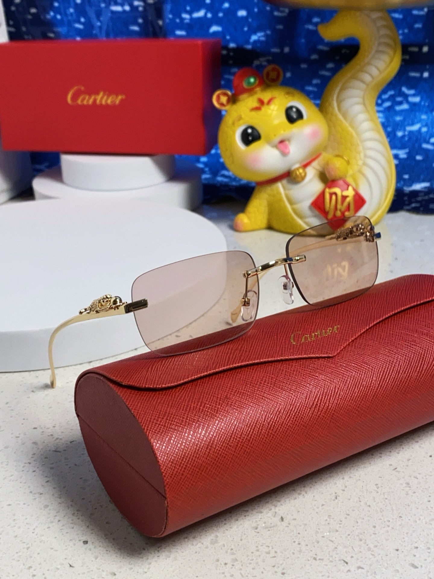 Cartier Fashion Silver Lens Sunglasses for Men & Women - 382741 - detail image 10