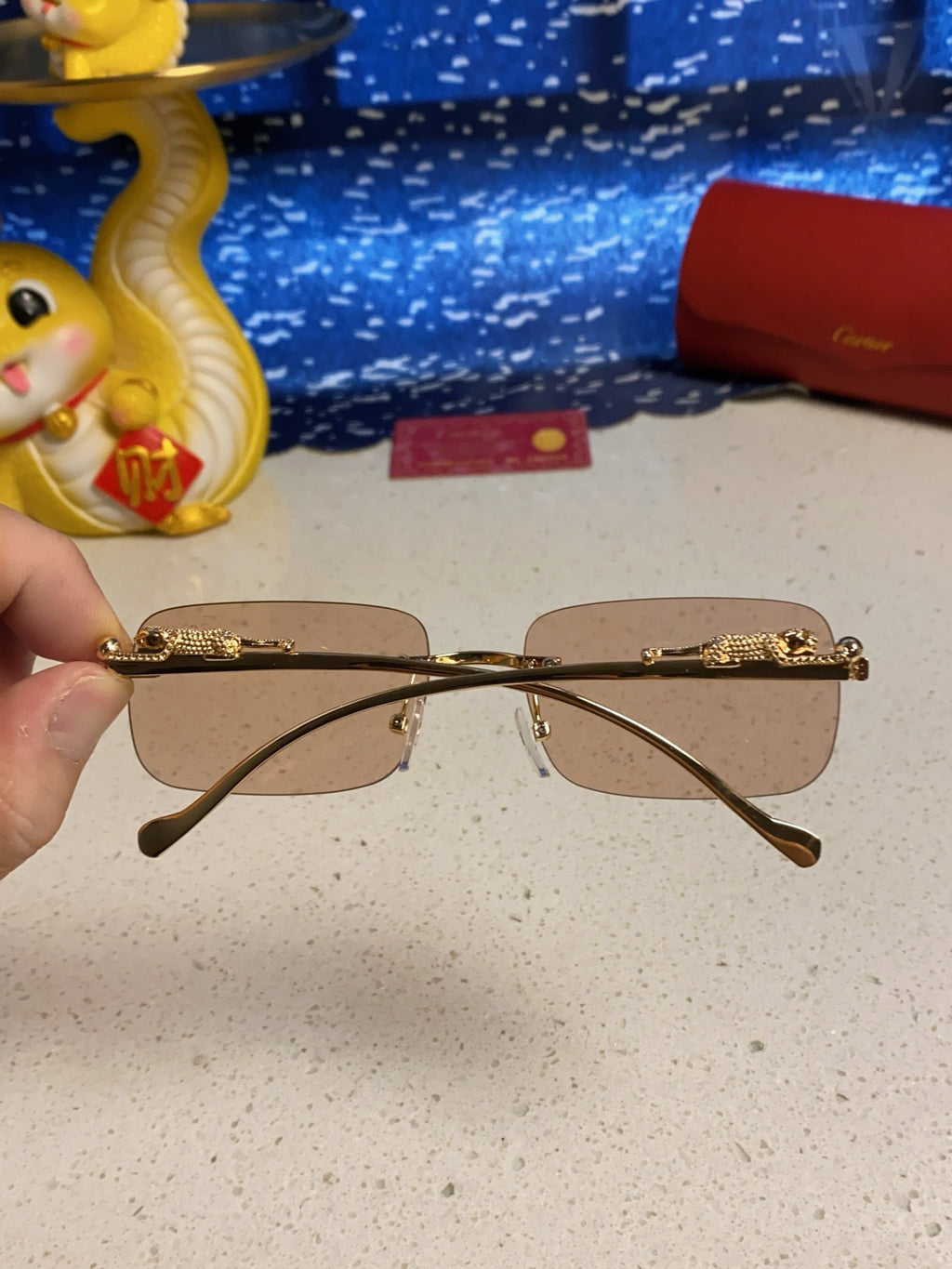 Cartier Fashion Silver Lens Sunglasses for Men & Women - 382741 - detail image 5