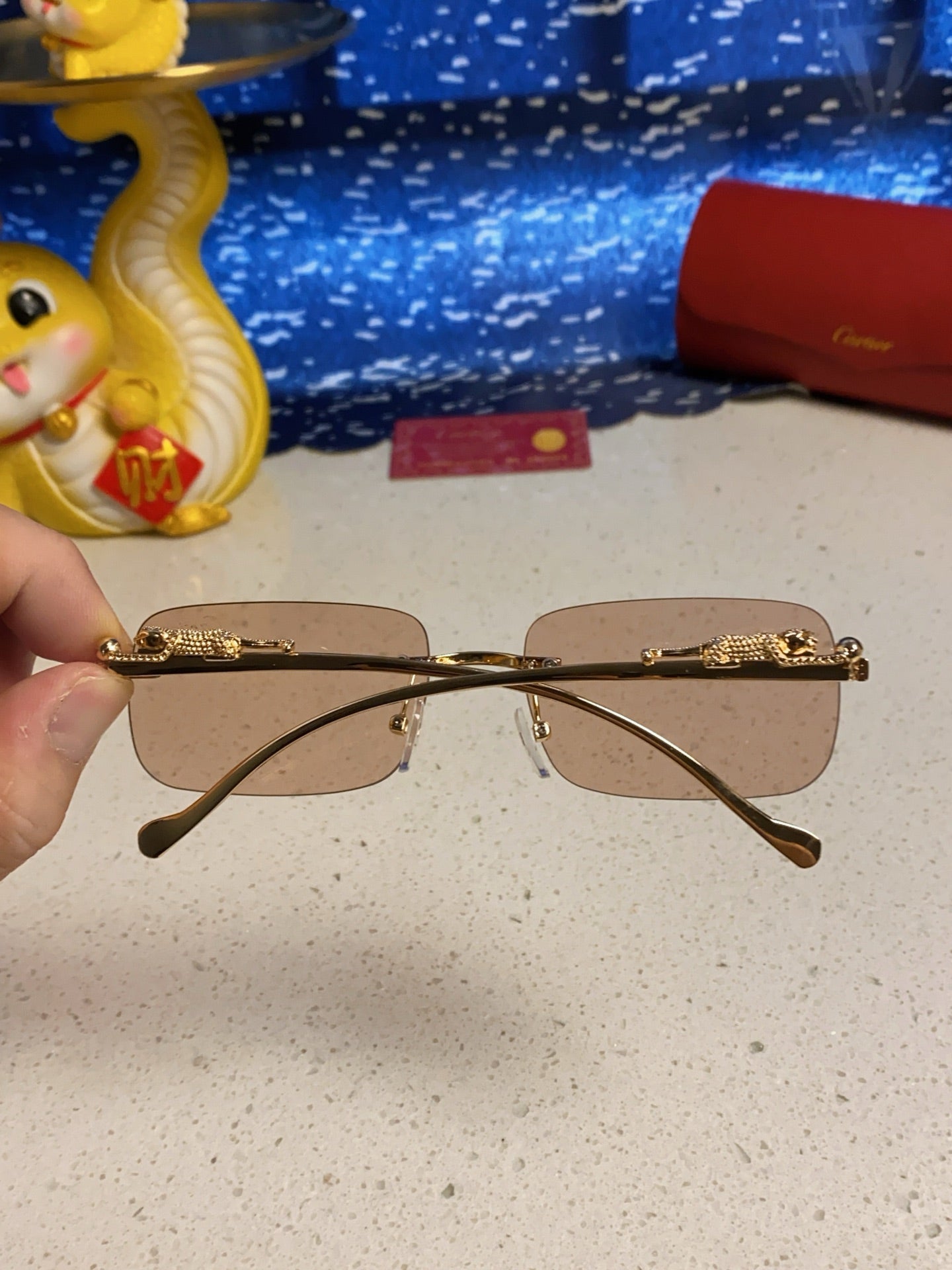 Cartier Fashion Silver Lens Sunglasses for Men & Women - 382741 - detail image 5