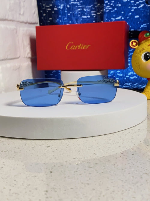 Cartier Fashion Blue Lens Sunglasses for Men & Women - 382742 - detail image 2