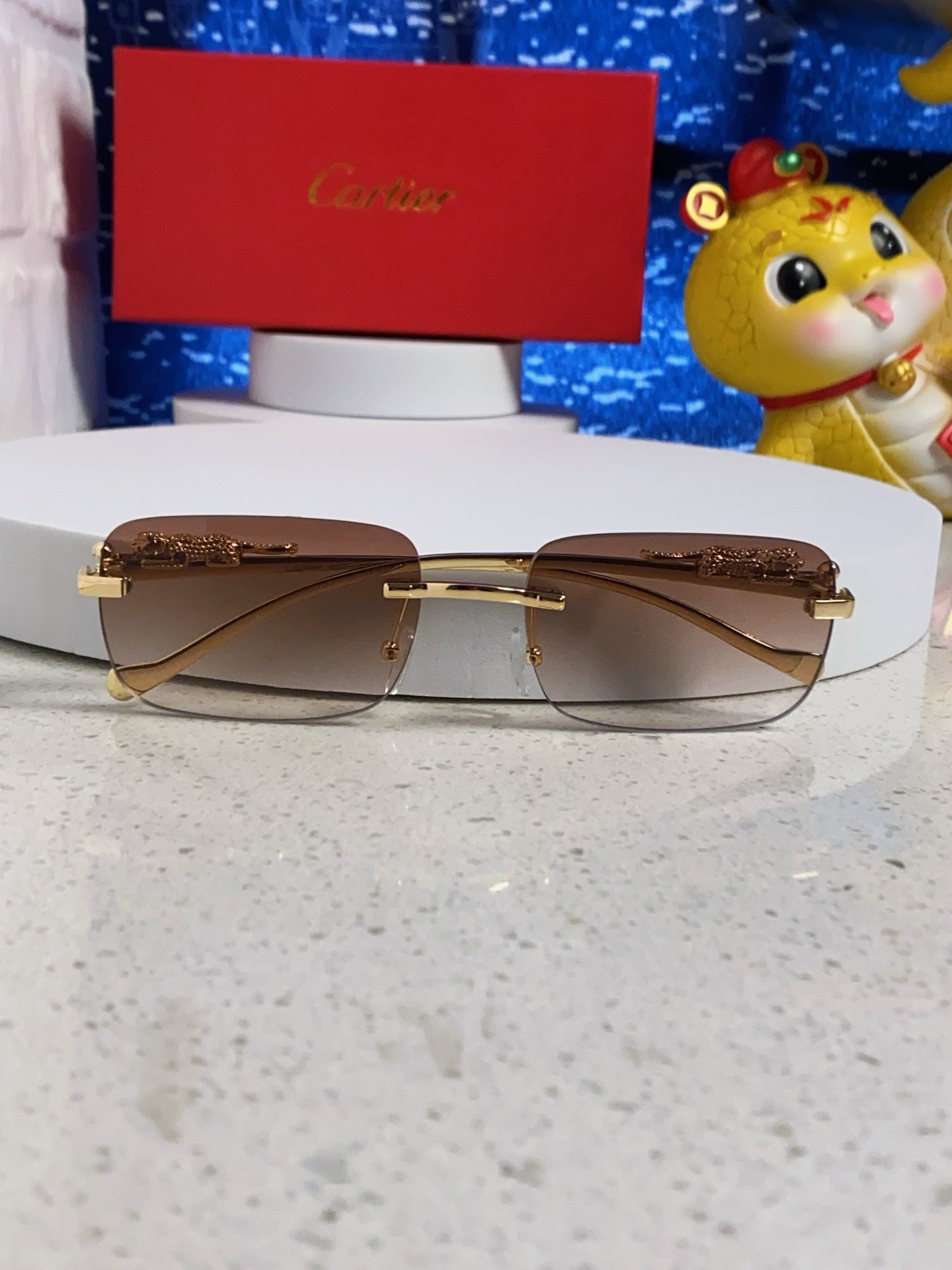 Cartier Fashion Silver Lens Sunglasses for Men & Women - 382743 - detail image 9