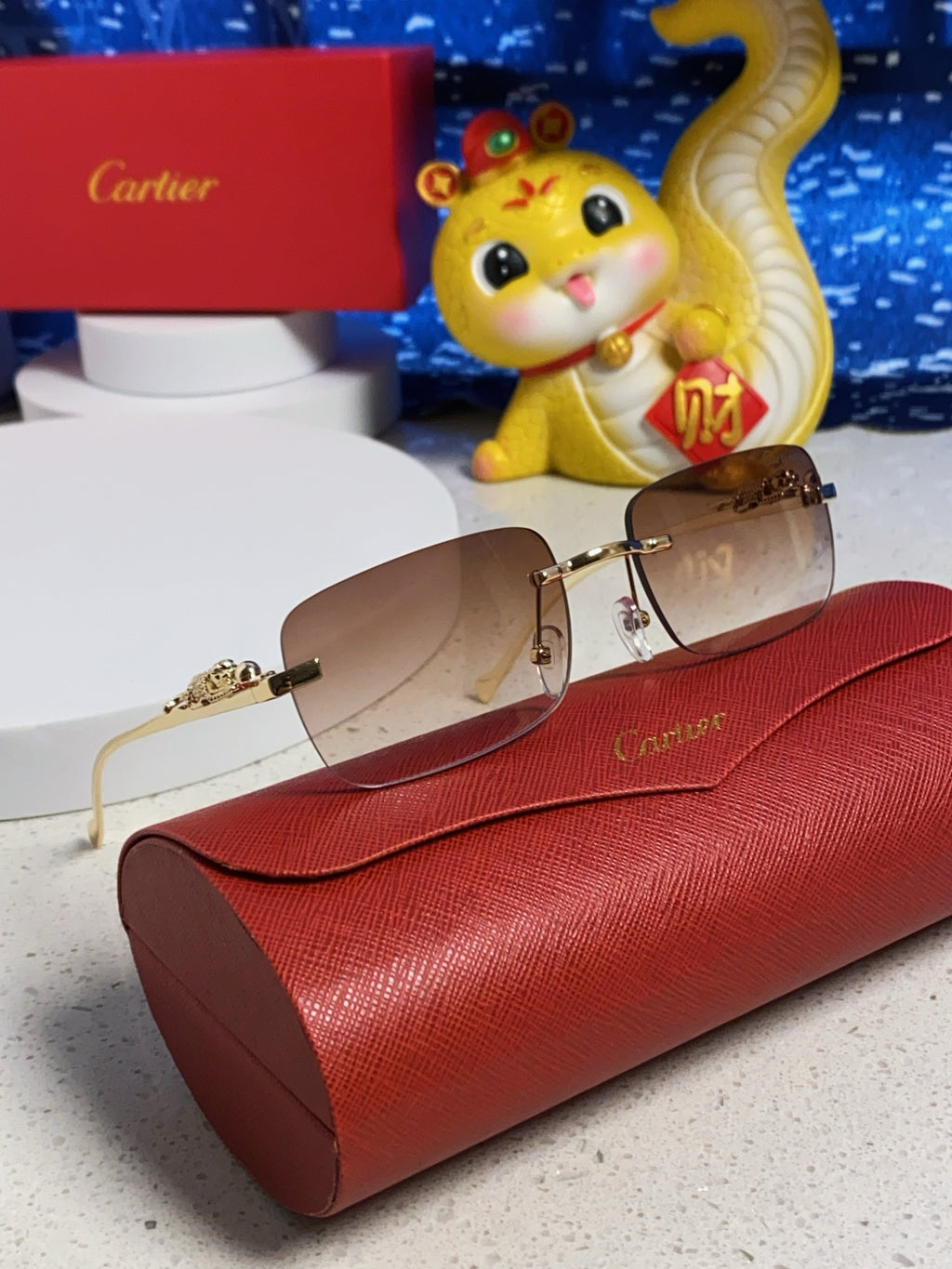Cartier Fashion Silver Lens Sunglasses for Men & Women - 382743 - detail image 10