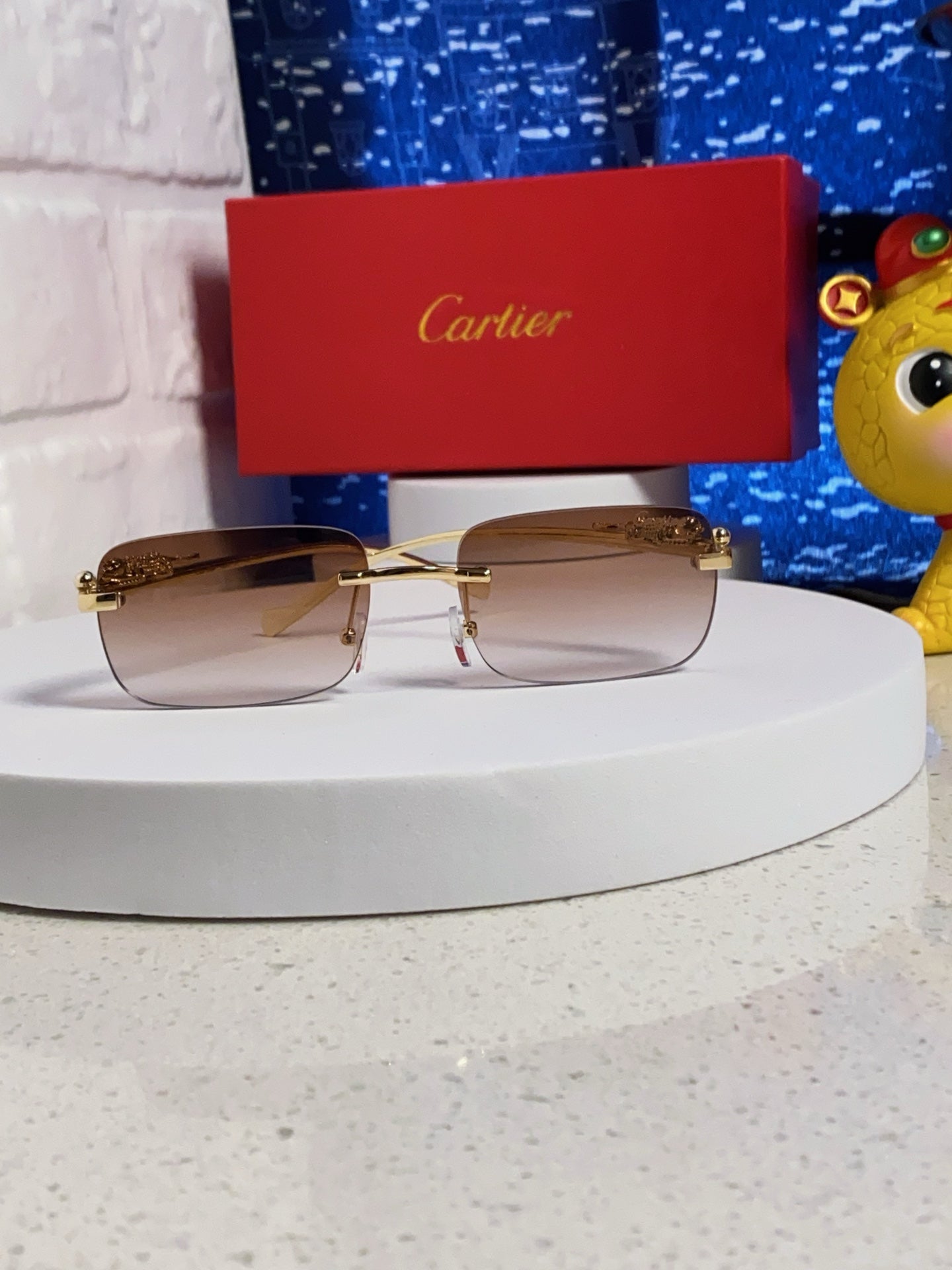 Cartier Fashion Silver Lens Sunglasses for Men & Women - 382743 - detail image 2