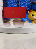 Cartier Fashion Silver Lens Sunglasses for Men & Women - 382743