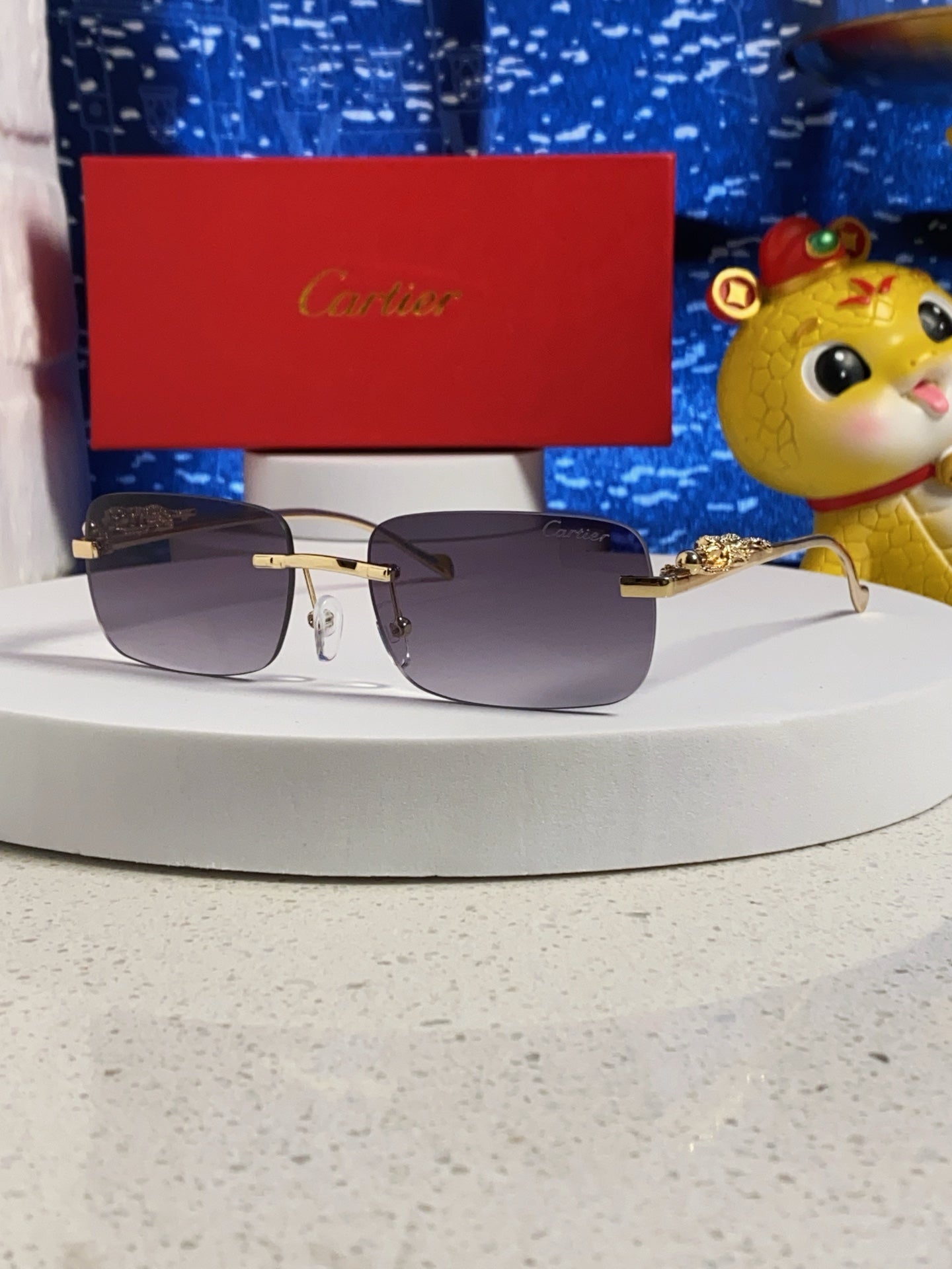 Cartier Fashion Silver Lens Sunglasses for Men & Women - 382744