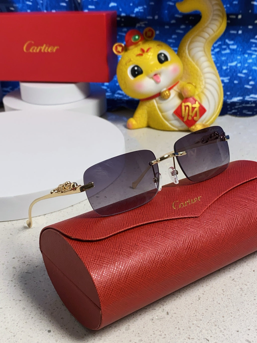 Cartier Fashion Silver Lens Sunglasses for Men & Women - 382744 - detail image 10