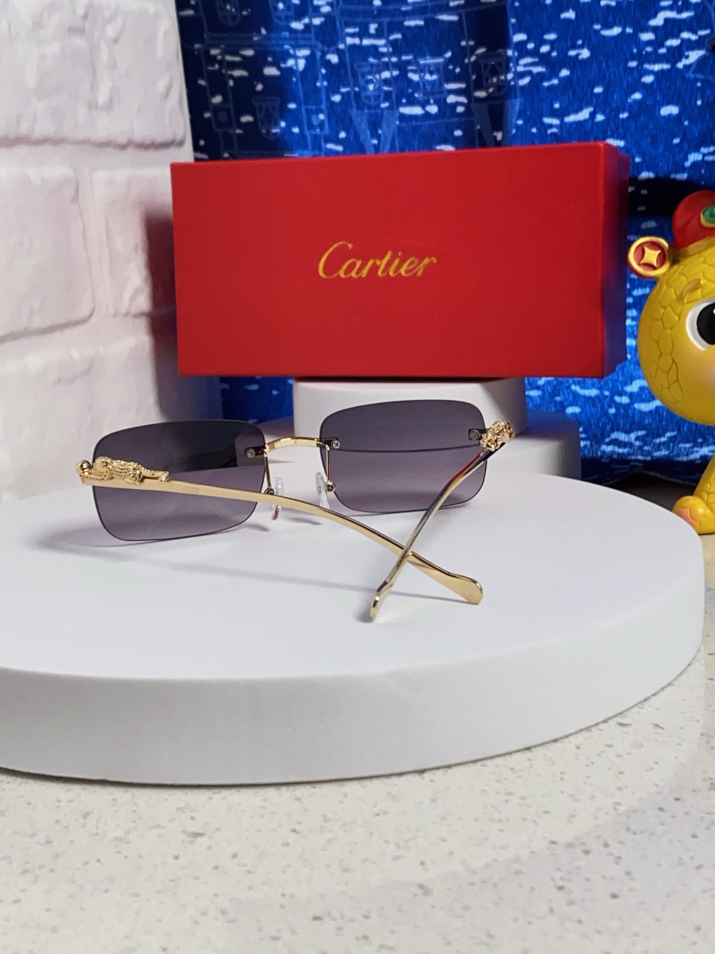 Cartier Fashion Silver Lens Sunglasses for Men & Women - 382744 - detail image 3
