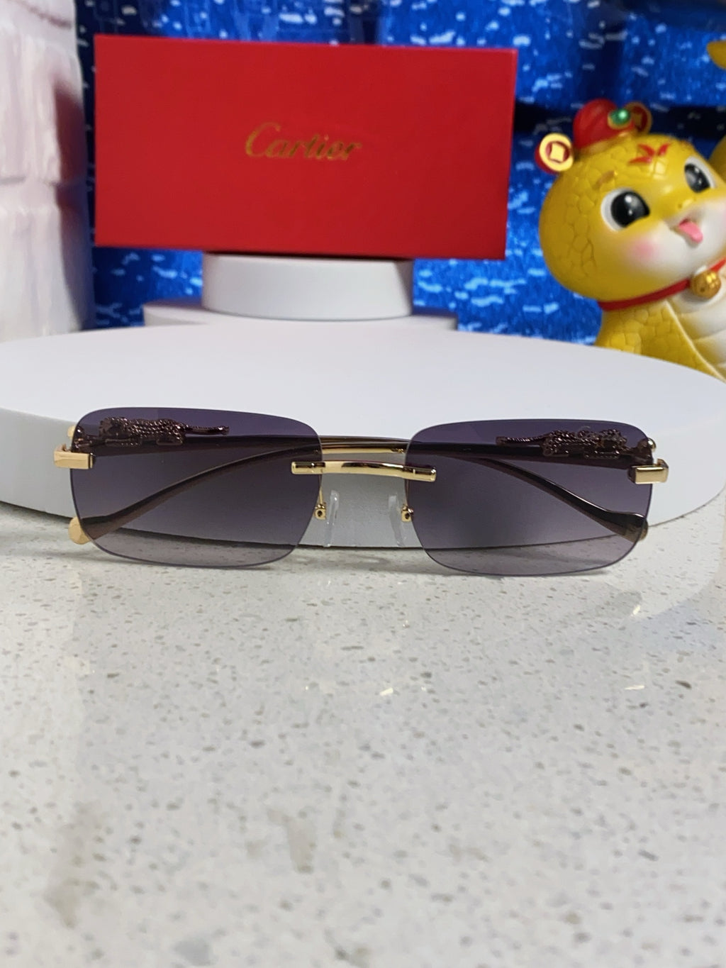 Cartier Fashion Silver Lens Sunglasses for Men & Women - 382744 - detail image 9