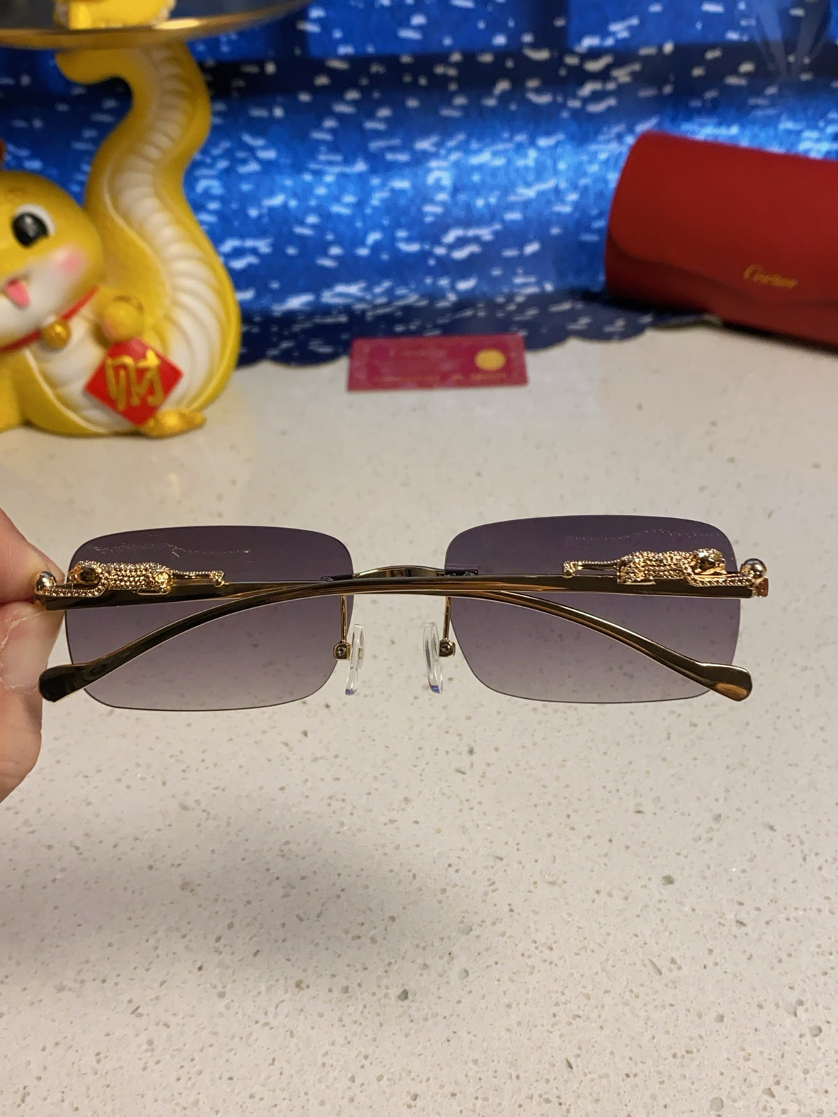 Cartier Fashion Silver Lens Sunglasses for Men & Women - 382744 - detail image 5