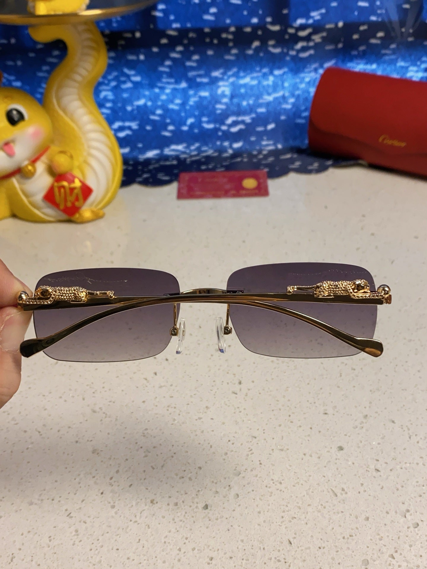 Cartier Fashion Silver Lens Sunglasses for Men & Women - 382744 - detail image 5