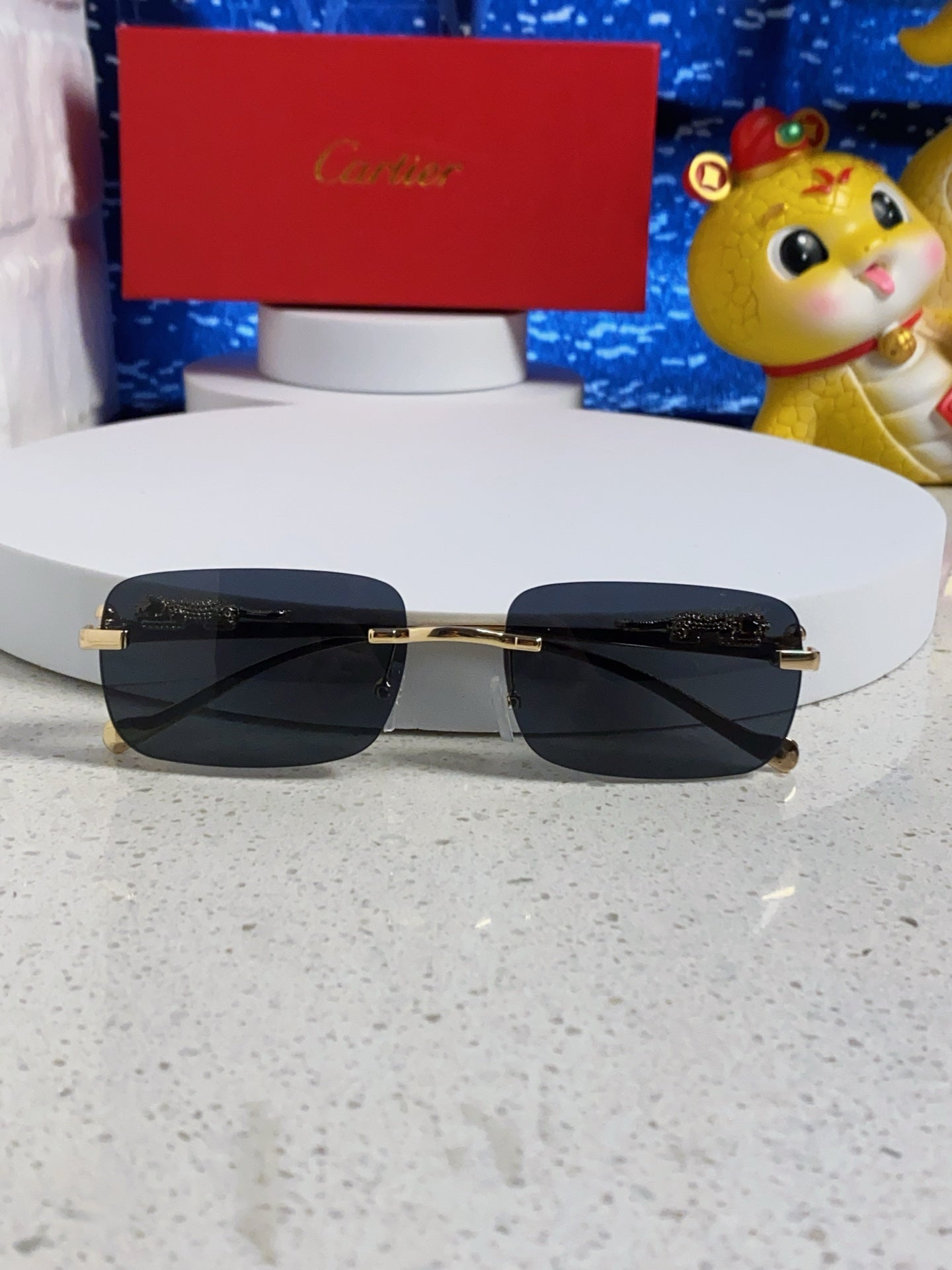Cartier Fashion Silver Lens Sunglasses for Men & Women - 382745 - detail image 9