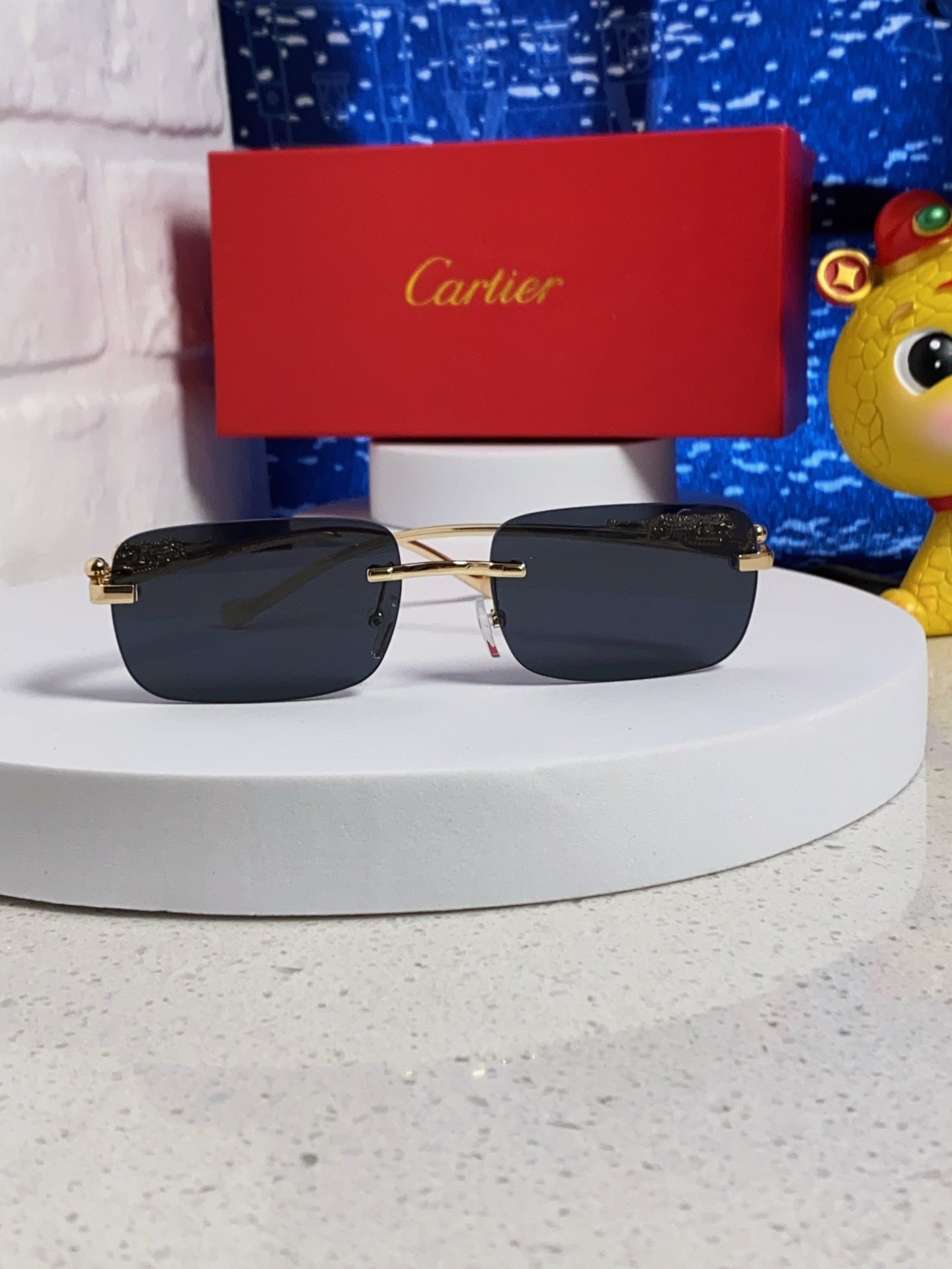 Cartier Fashion Silver Lens Sunglasses for Men & Women - 382745 - detail image 2