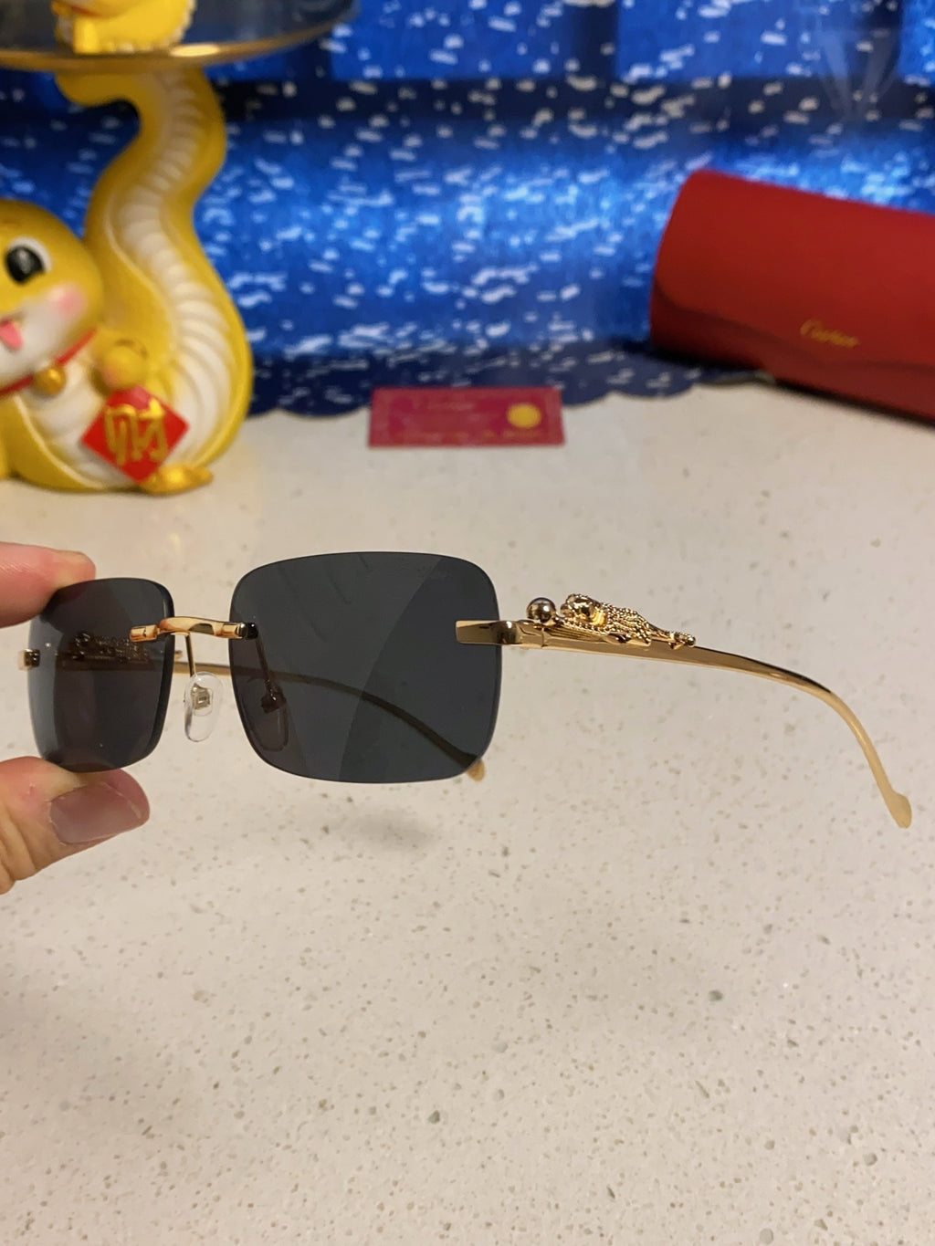 Cartier Fashion Silver Lens Sunglasses for Men & Women - 382745 - detail image 6