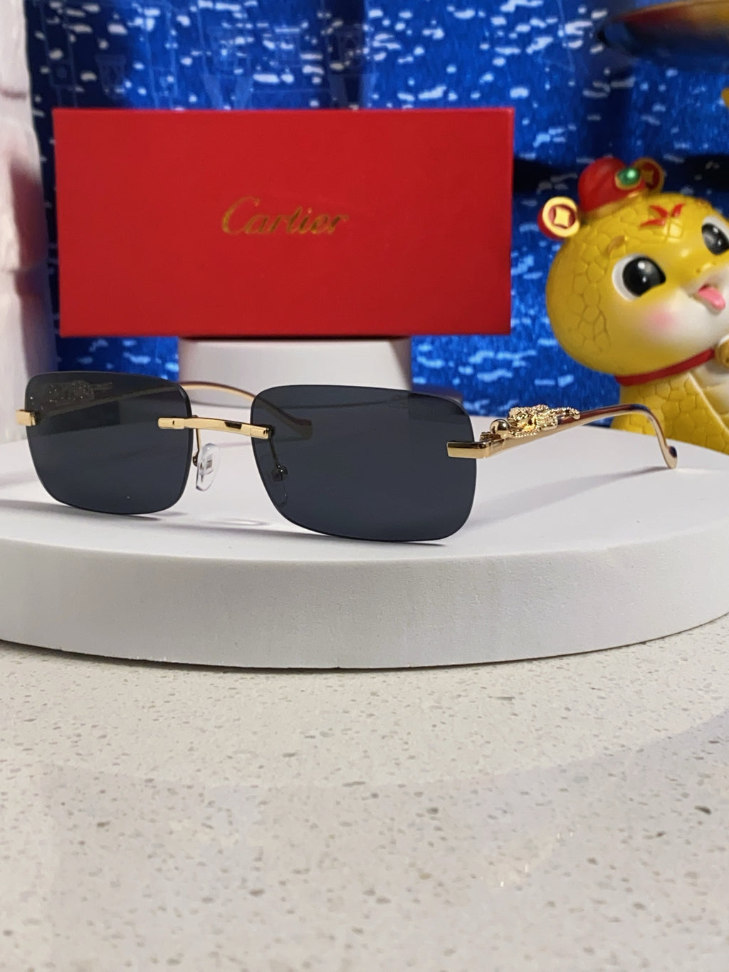 Cartier Fashion Silver Lens Sunglasses for Men & Women - 382745