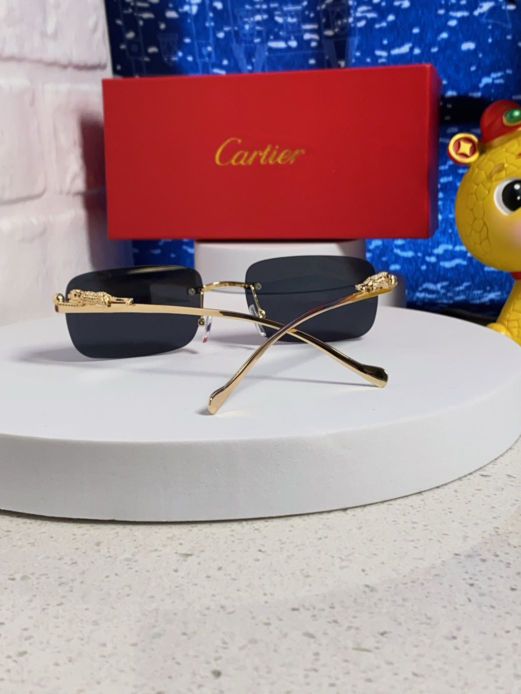 Cartier Fashion Silver Lens Sunglasses for Men & Women - 382745 - detail image 3