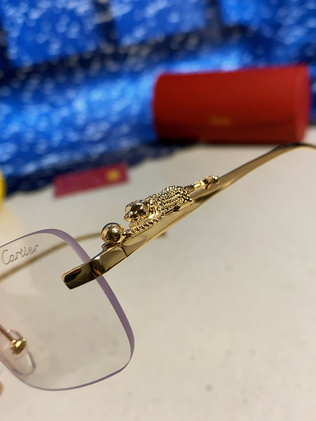 Cartier Fashion Silver Lens Sunglasses for Men & Women - 382746 - detail image 7
