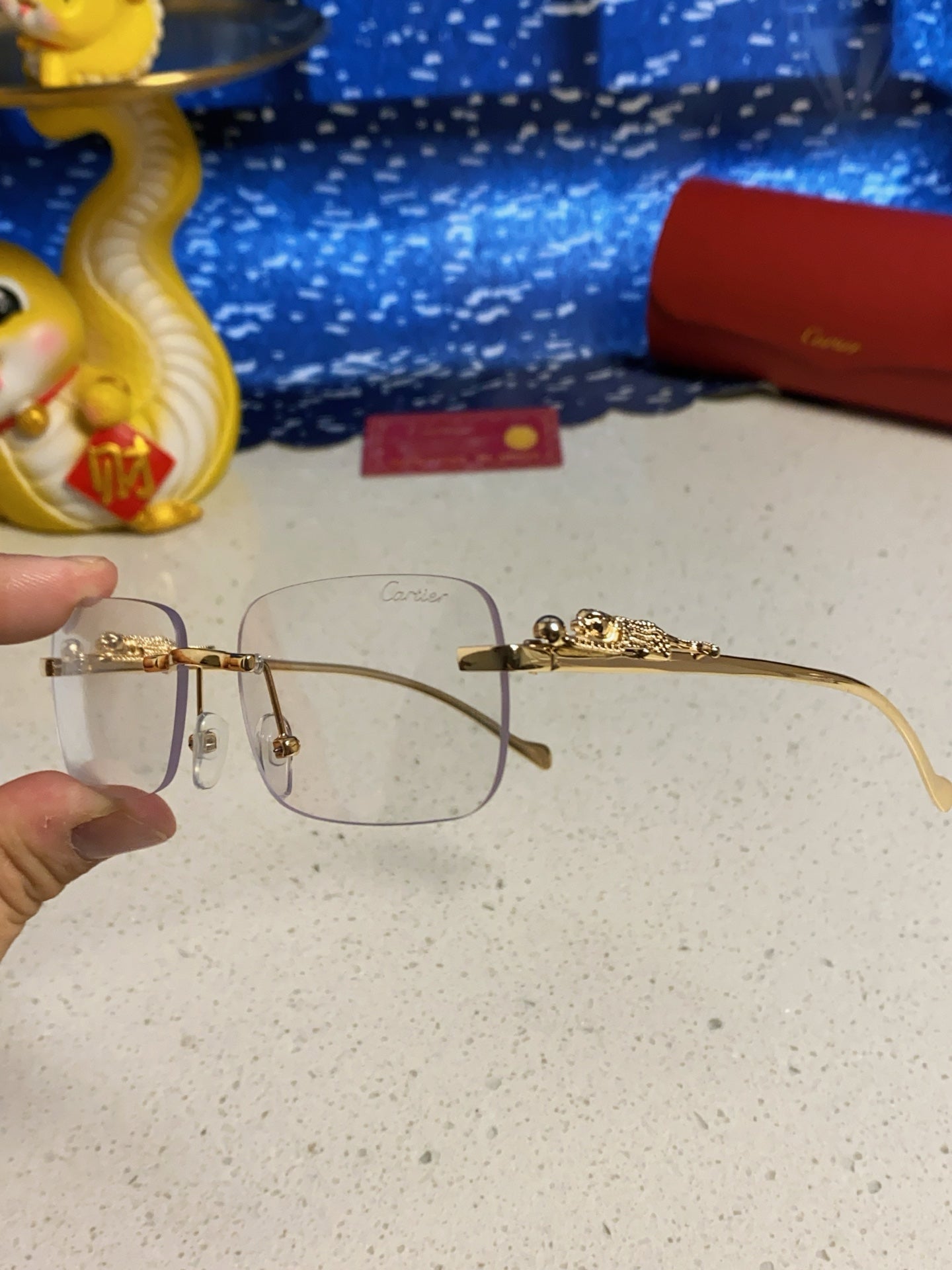 Cartier Fashion Silver Lens Sunglasses for Men & Women - 382746 - detail image 6