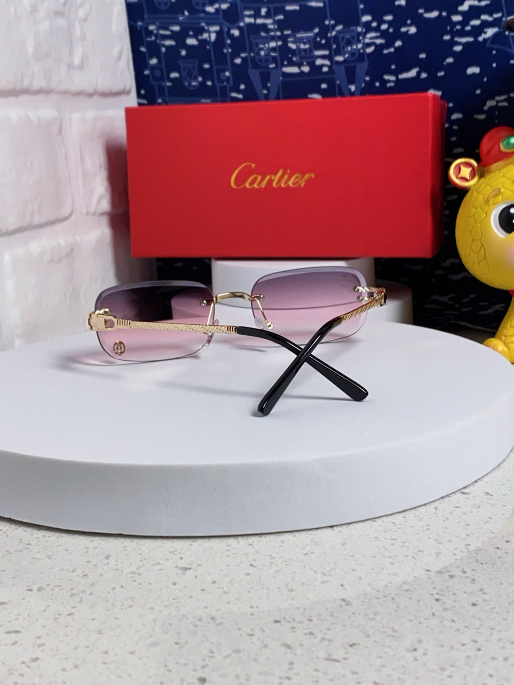 Cartier Fashion Silver Lens Sunglasses for Men & Women - 382780 - detail image 3