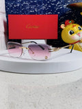 Cartier Fashion Silver Lens Sunglasses for Men & Women - 382780