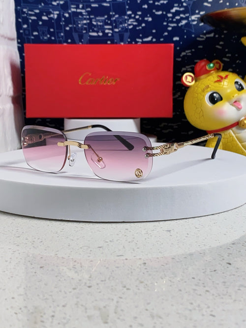 Cartier Fashion Silver Lens Sunglasses for Men & Women - 382780