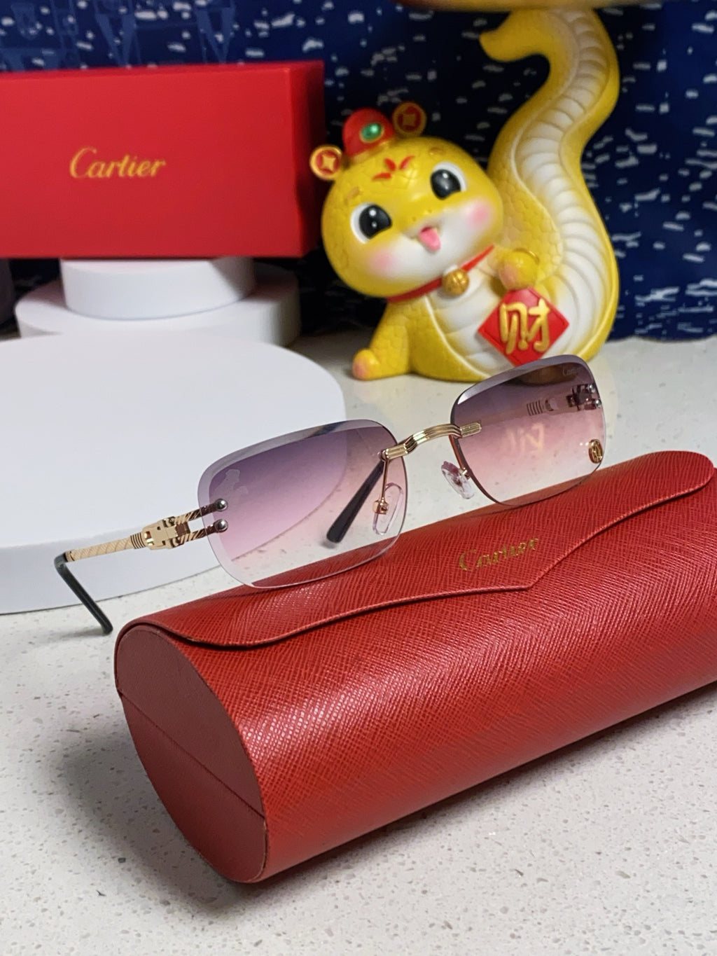 Cartier Fashion Silver Lens Sunglasses for Men & Women - 382780 - detail image 10