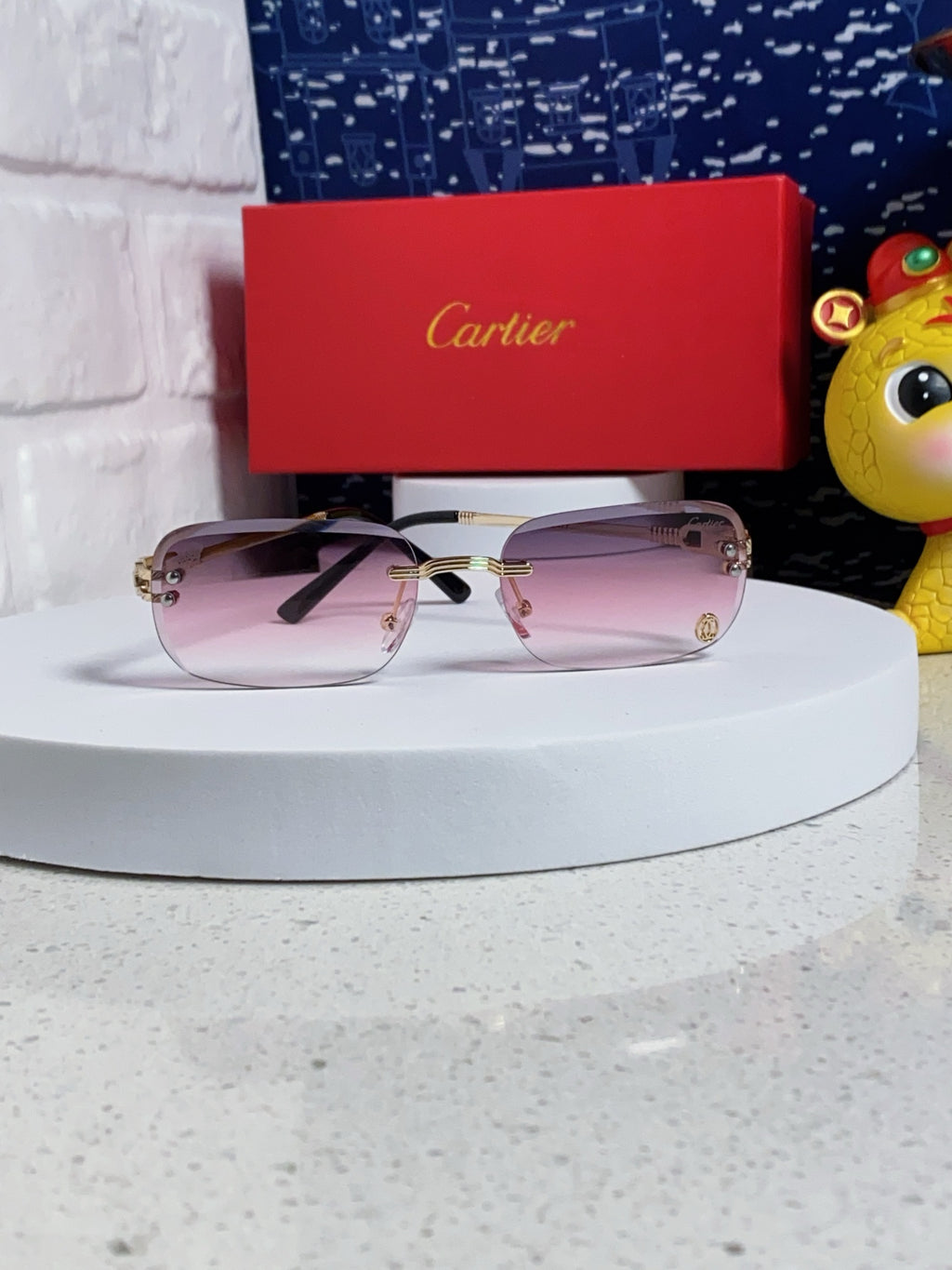 Cartier Fashion Silver Lens Sunglasses for Men & Women - 382780 - detail image 2