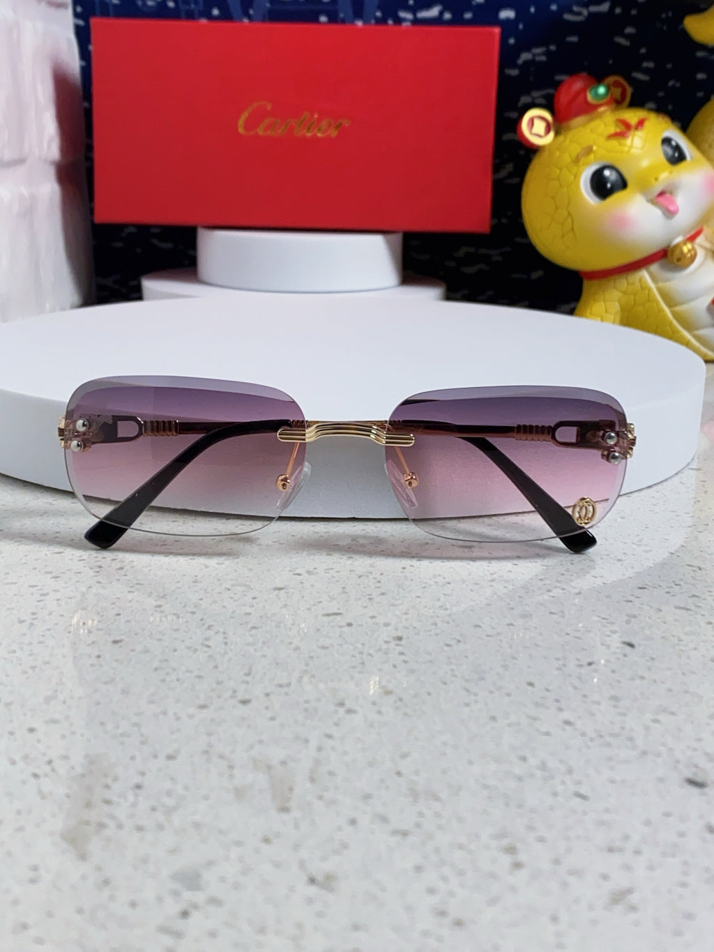 Cartier Fashion Silver Lens Sunglasses for Men & Women - 382780 - detail image 9