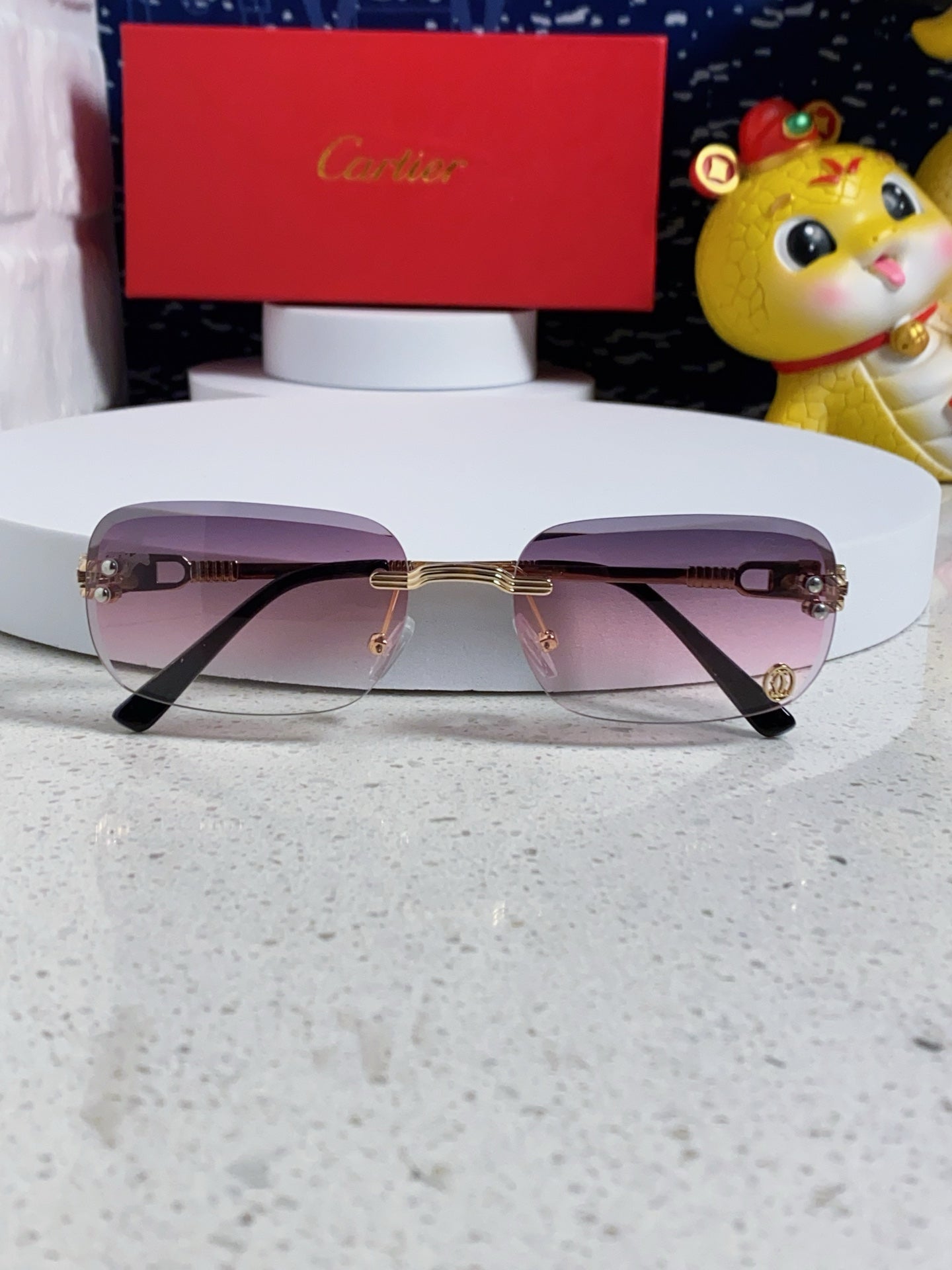 Cartier Fashion Silver Lens Sunglasses for Men & Women - 382780 - detail image 9