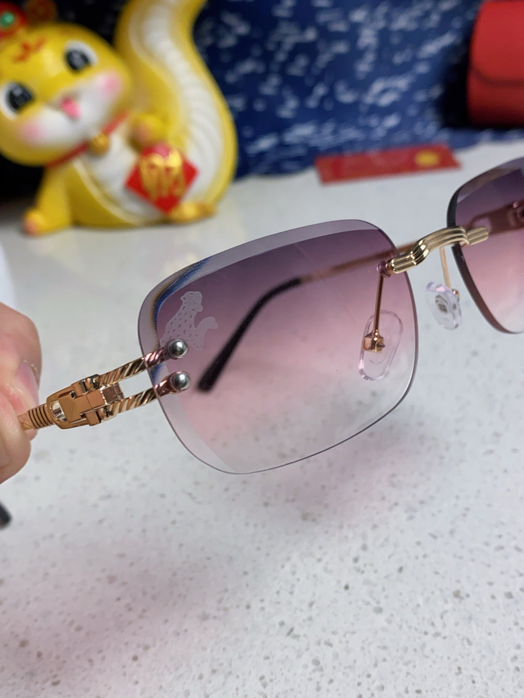Cartier Fashion Silver Lens Sunglasses for Men & Women - 382780 - detail image 7