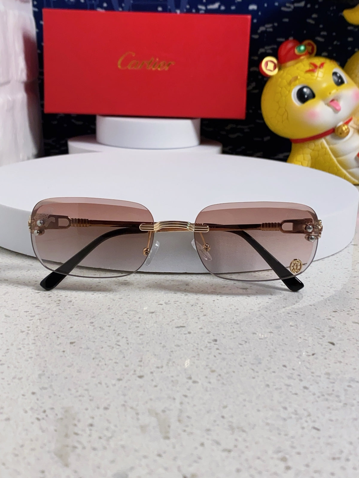Cartier Fashion Silver Lens Sunglasses for Men & Women - 382781 - detail image 8