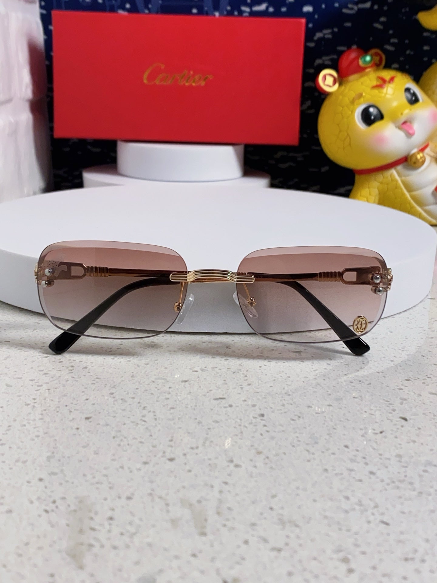 Cartier Fashion Silver Lens Sunglasses for Men & Women - 382781 - detail image 8