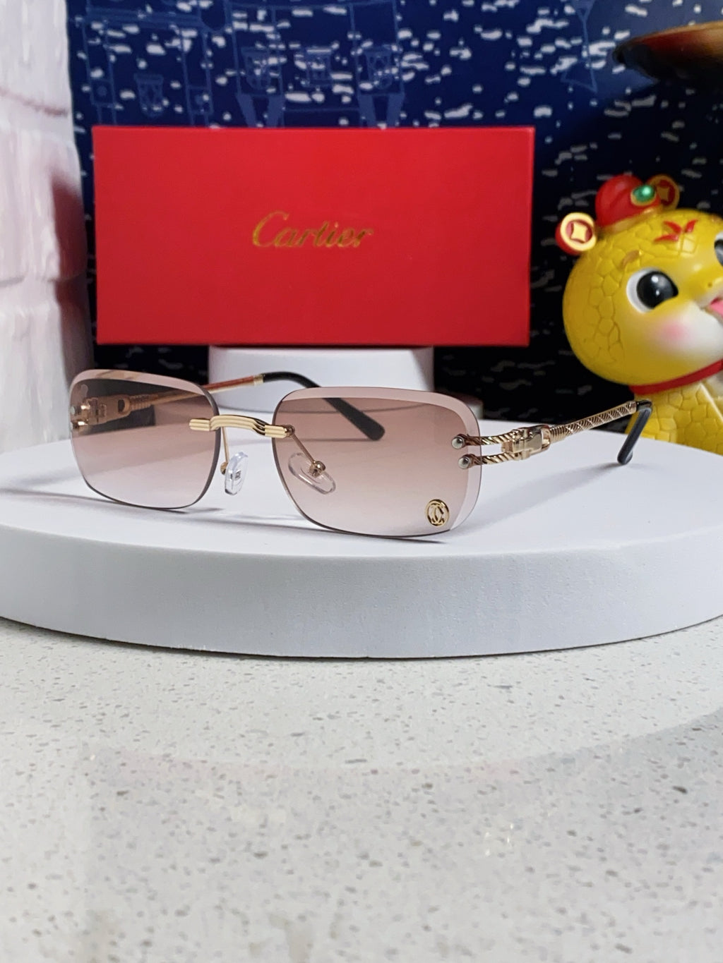 Cartier Fashion Silver Lens Sunglasses for Men & Women - 382781