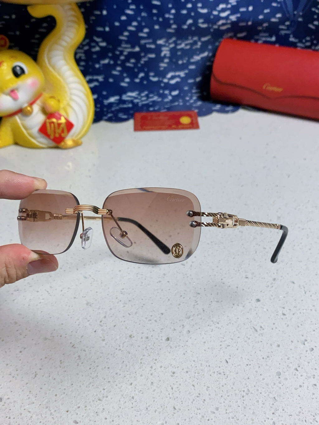 Cartier Fashion Silver Lens Sunglasses for Men & Women - 382781 - detail image 6