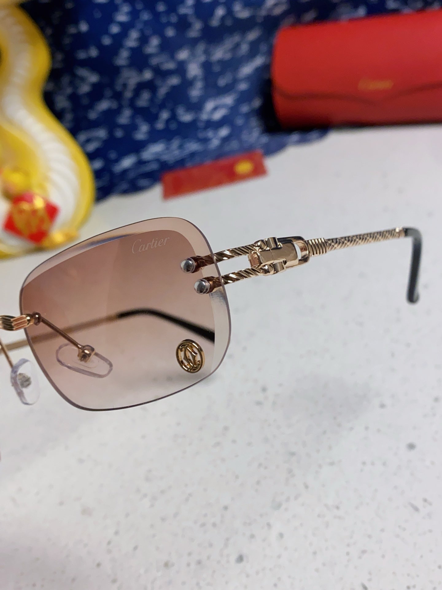 Cartier Fashion Silver Lens Sunglasses for Men & Women - 382781 - detail image 7