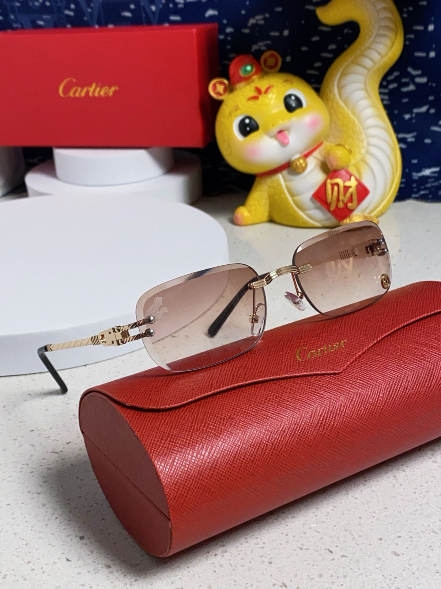 Cartier Fashion Silver Lens Sunglasses for Men & Women - 382781 - detail image 9