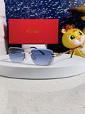 Cartier Fashion Blue Lens Sunglasses for Men & Women - 382782