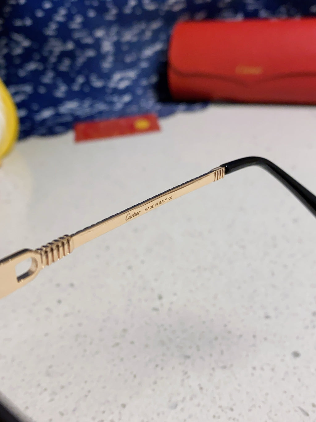 Cartier Fashion Blue Lens Sunglasses for Men & Women - 382782 - detail image 7