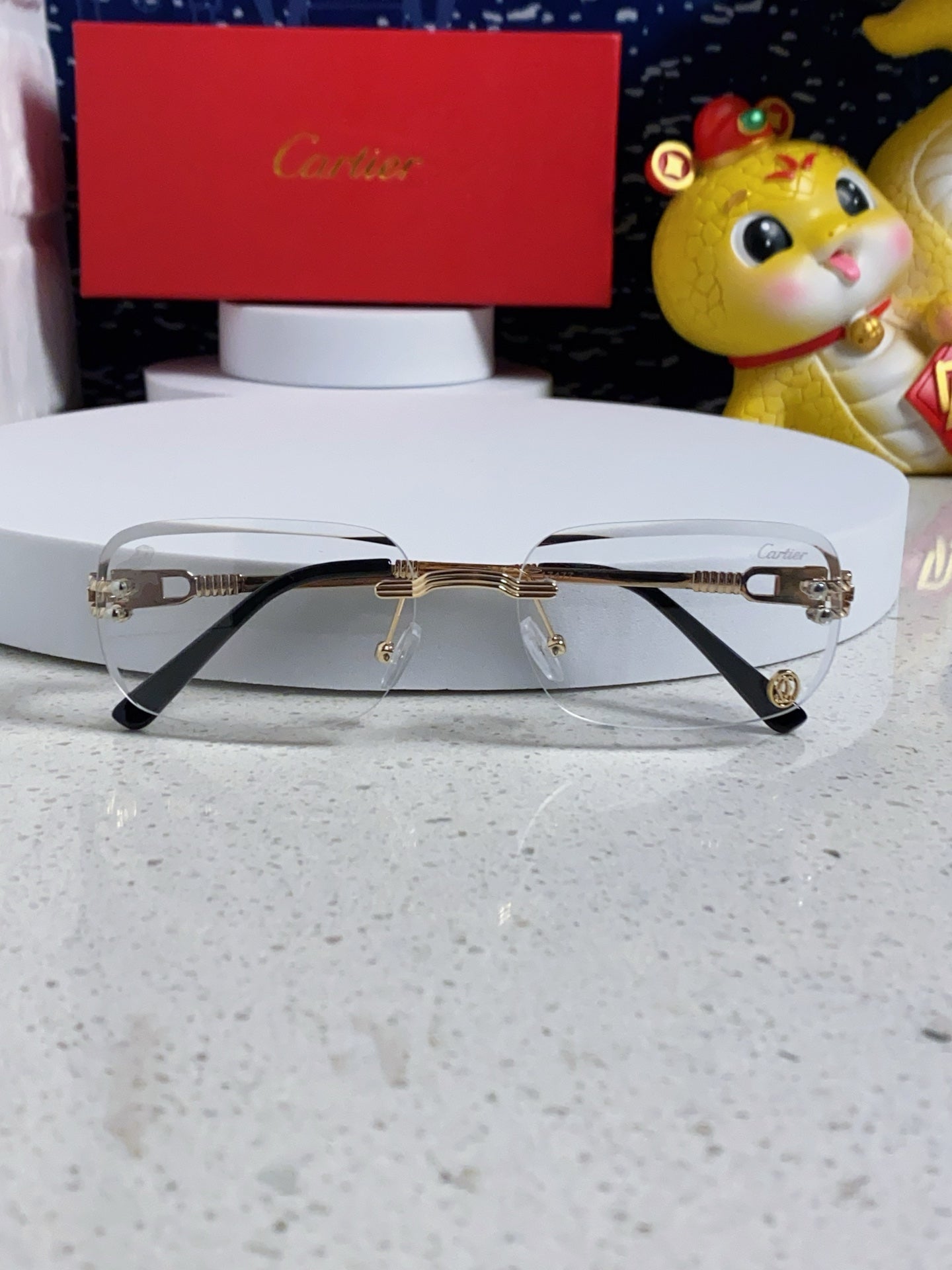 Cartier Fashion Silver Lens Sunglasses for Men & Women - 382785 - detail image 8
