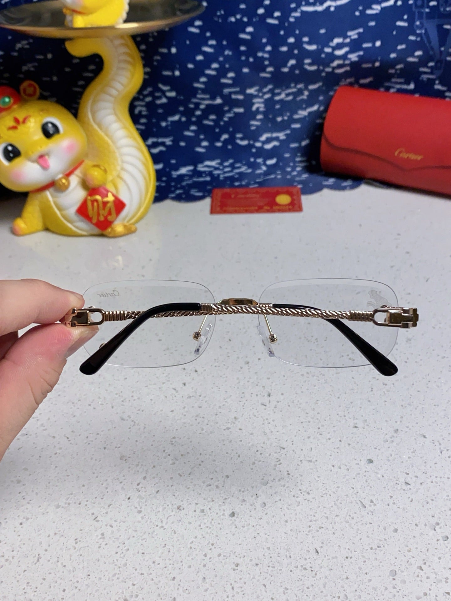 Cartier Fashion Silver Lens Sunglasses for Men & Women - 382785 - detail image 5