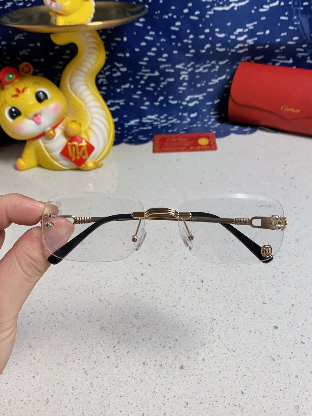 Cartier Fashion Silver Lens Sunglasses for Men & Women - 382785 - detail image 4