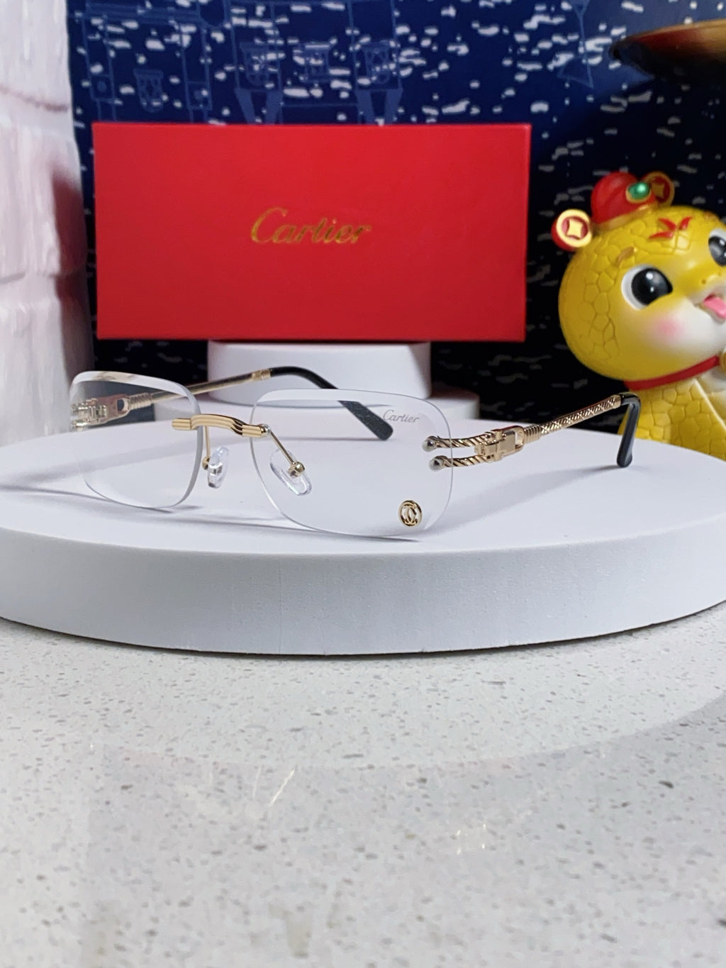 Cartier Fashion Silver Lens Sunglasses for Men & Women - 382785