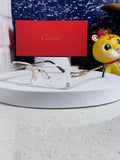 Cartier Fashion Silver Lens Sunglasses for Men & Women - 382785