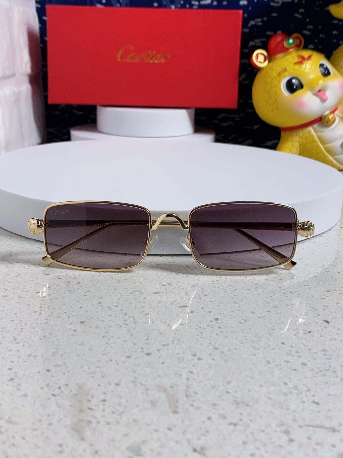Cartier CT0473S Metal Square Silver Lens Sunglasses for Men & Women - 465918 - detail image 8