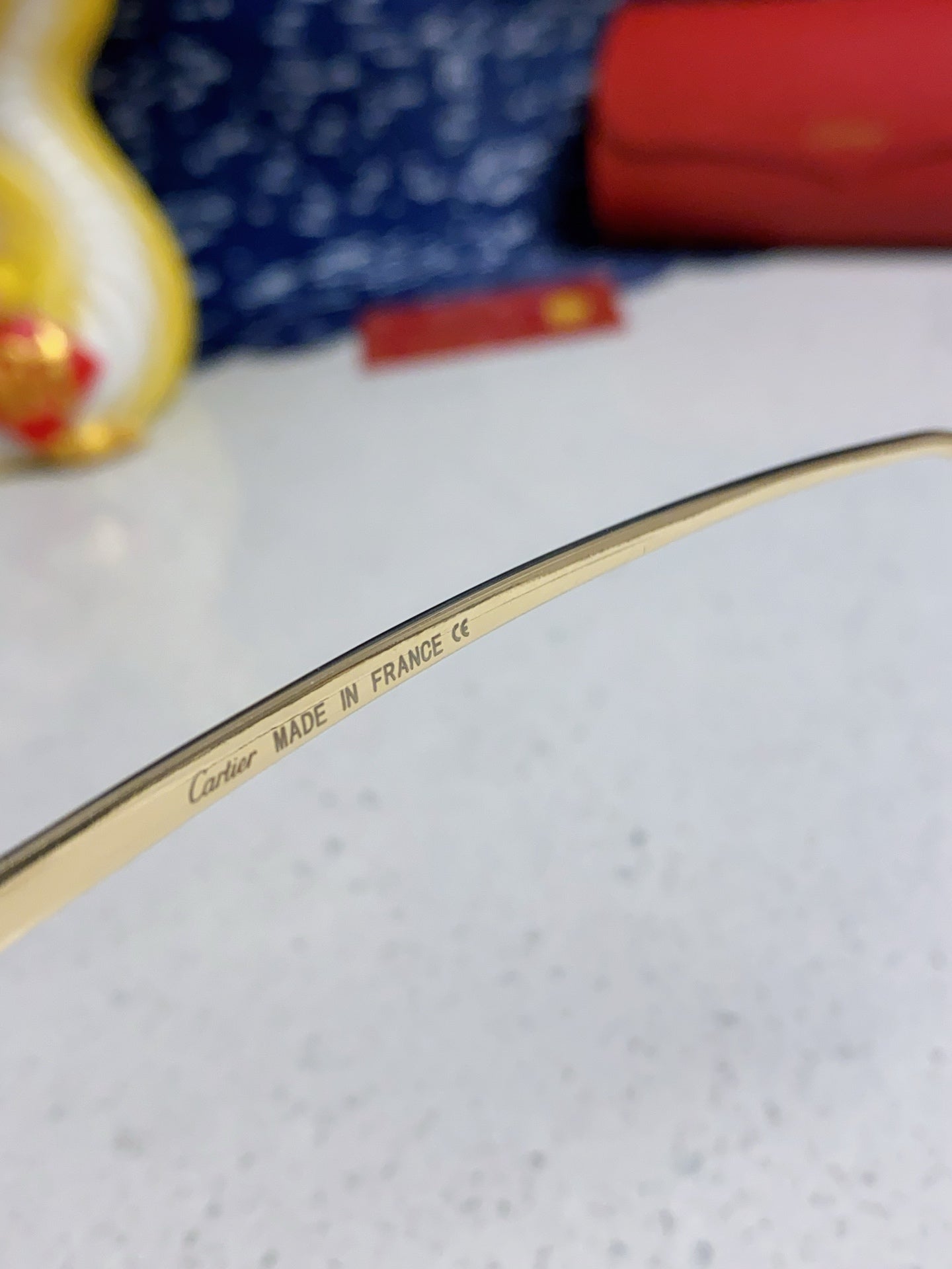 Cartier CT0473S Metal Square Brown Lens Sunglasses for Men & Women - detail image 7