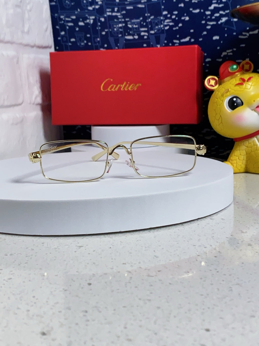 Cartier CT0473S Metal Square Silver Lens Sunglasses for Men & Women - detail image 2