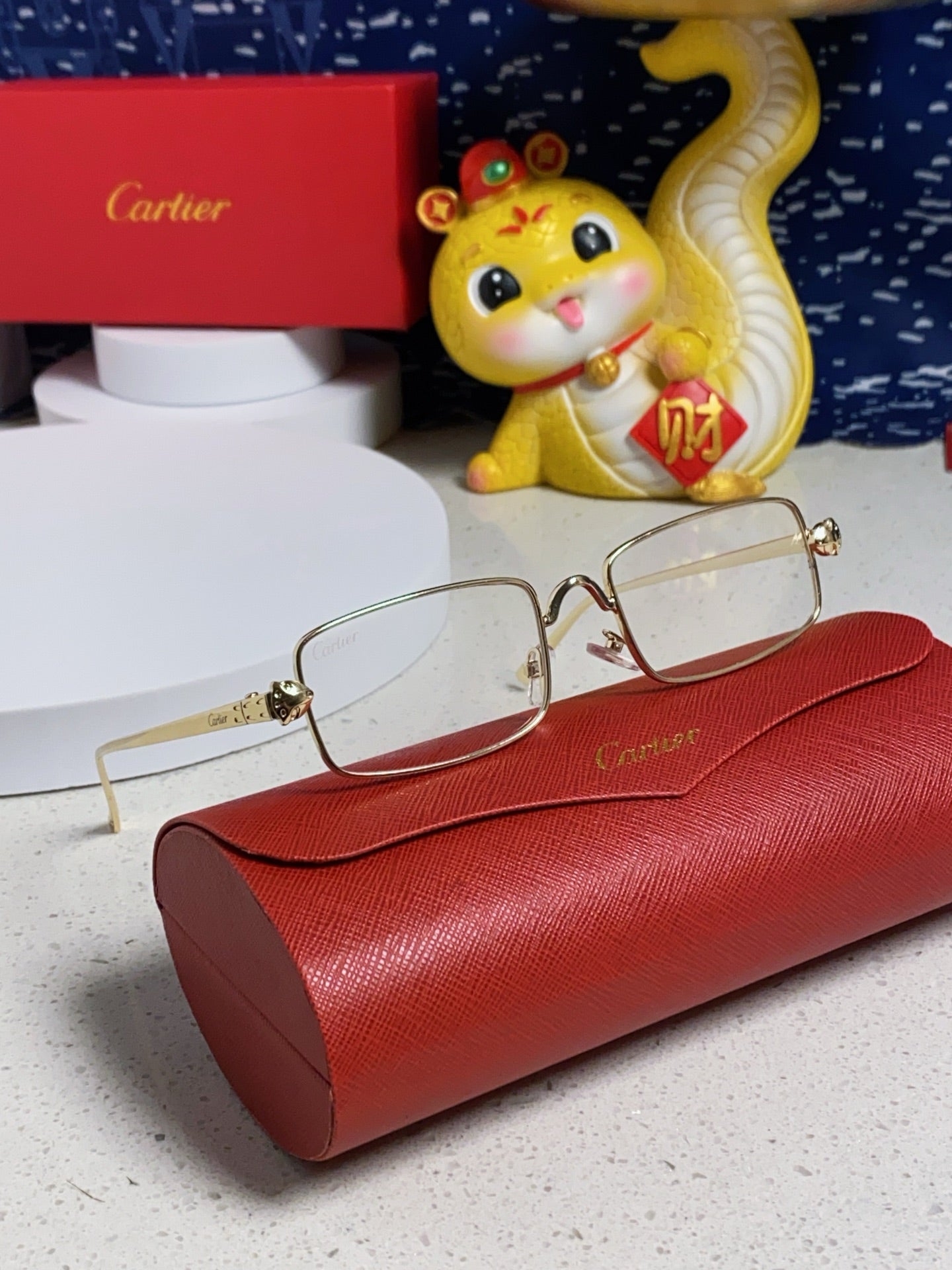 Cartier CT0473S Metal Square Silver Lens Sunglasses for Men & Women - detail image 9