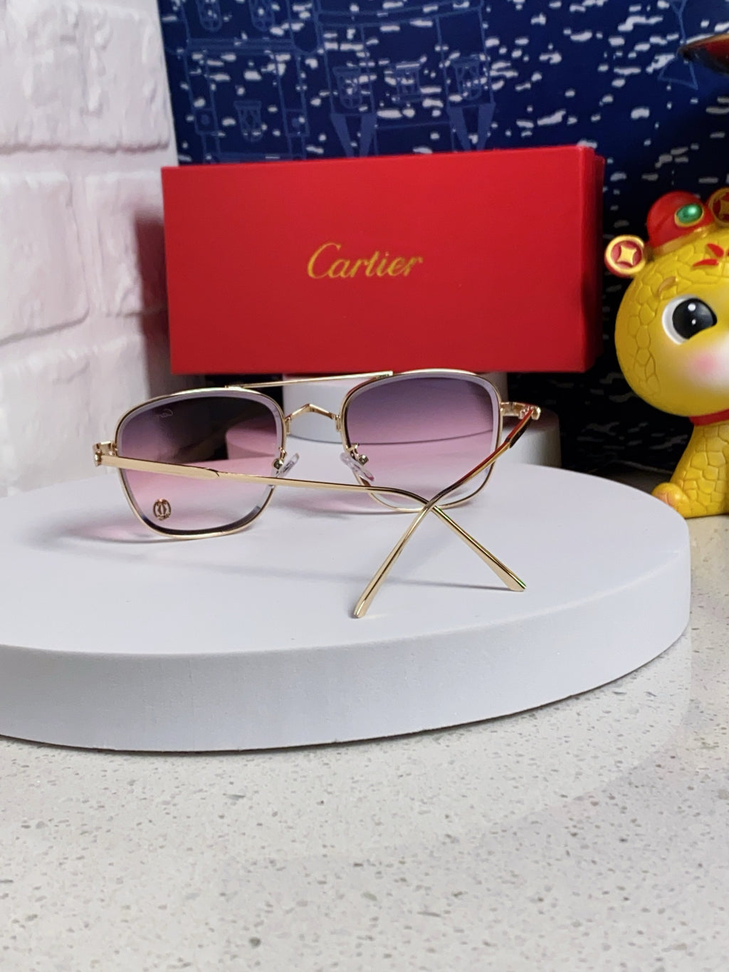 Cartier Aviator Silver Lens Sunglasses for Men & Women - 382786 - detail image 3