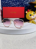 Cartier Aviator Silver Lens Sunglasses for Men & Women - 382786